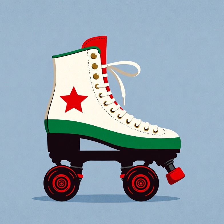 California Flag Roller Skate California Flag Roller Skate