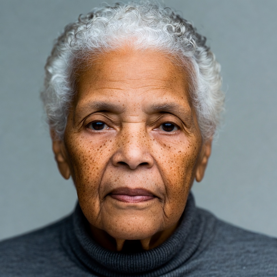 Elderly African-American woman portrait Elderly African-American woman portrait