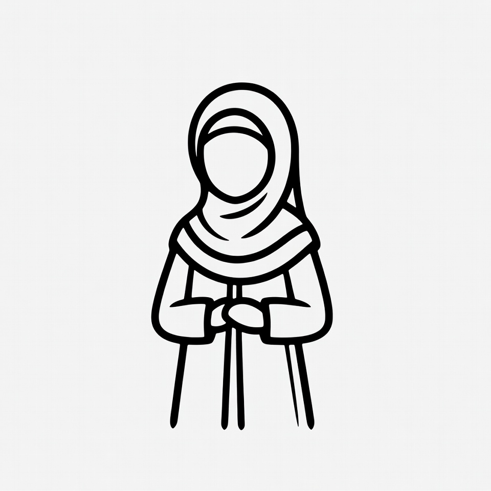 Woman wearing hijab illustration Woman wearing hijab illustration