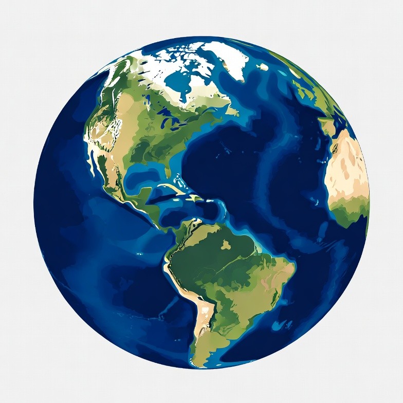 Earth Globe Illustration Earth Globe Illustration