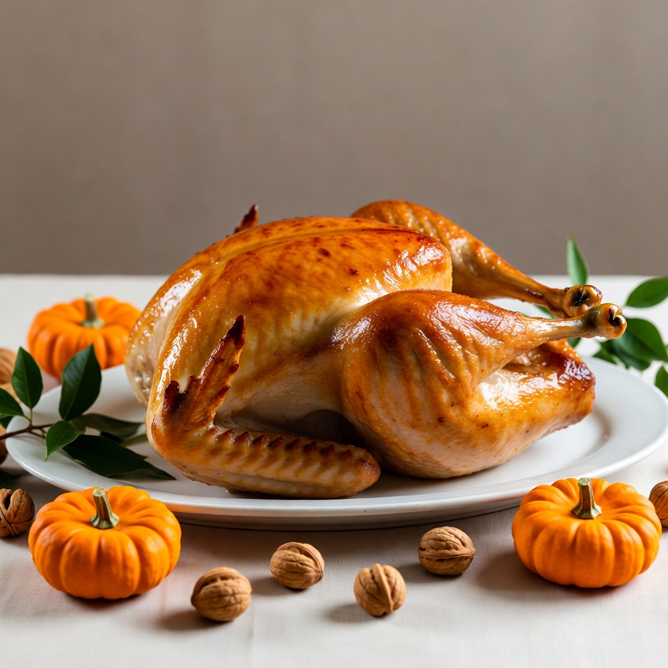Roasted Turkey with Pumpkins and Walnuts Roasted Turkey with Pumpkins and Walnuts