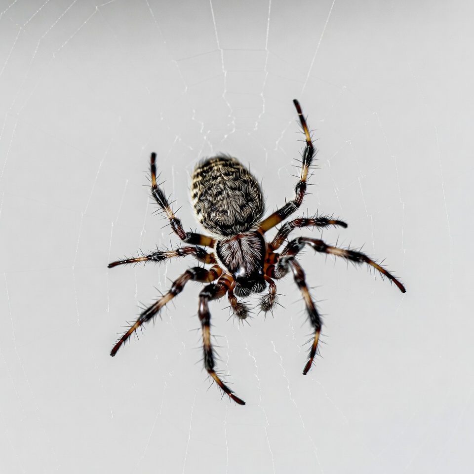 Garden Spider on Web Garden Spider on Web