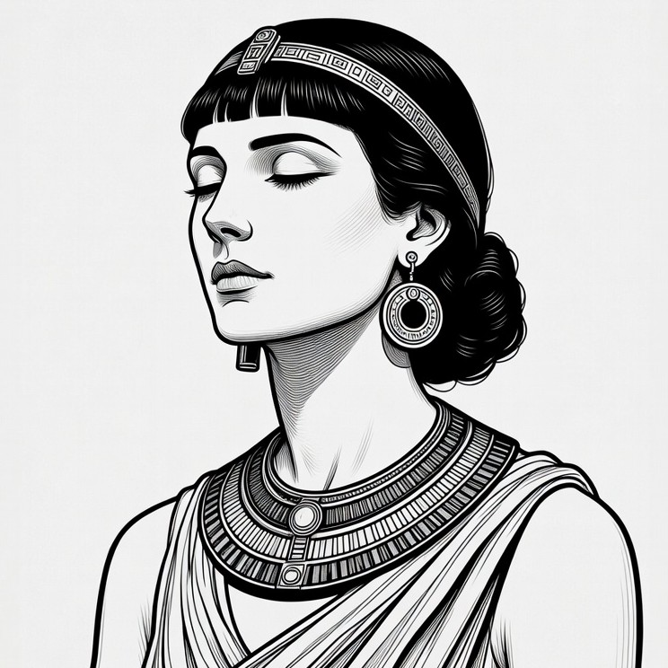 Ancient Egyptian Woman Portrait Ancient Egyptian Woman Portrait