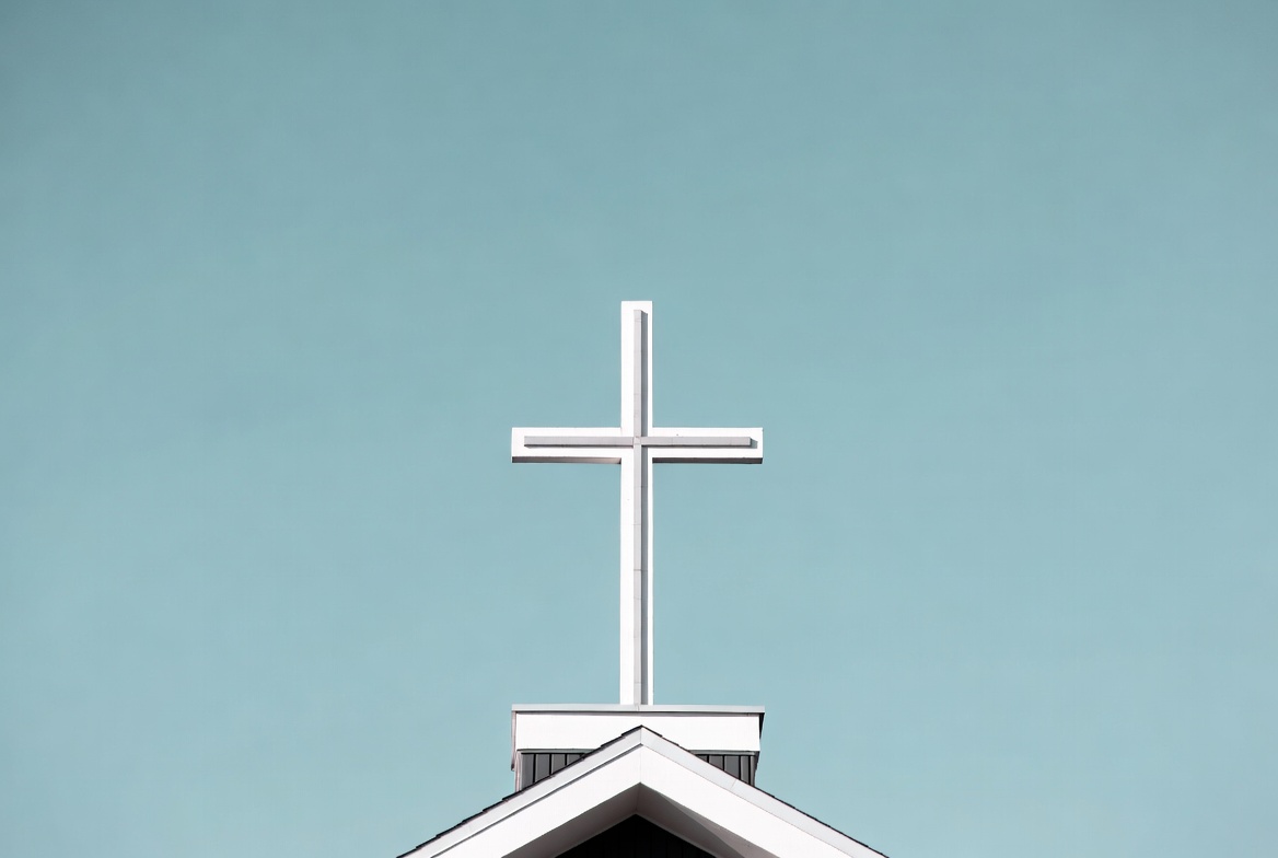 White Cross on Church Steeple White Cross on Church Steeple