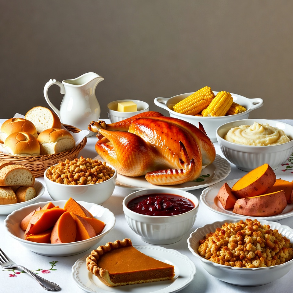 Thanksgiving Turkey Dinner Table Thanksgiving Turkey Dinner Table