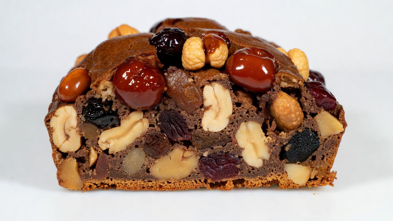 Nut and Dried Fruit Bread Slice Nut and Dried Fruit Bread Slice