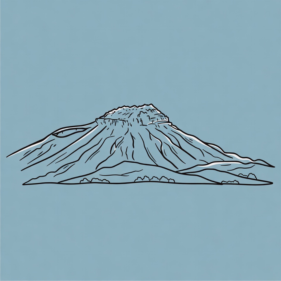 Mountain Outline Illustration Mountain Outline Illustration