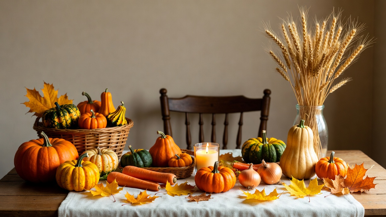 Autumn Thanksgiving Pumpkins and Wheat Autumn Thanksgiving Pumpkins and Wheat