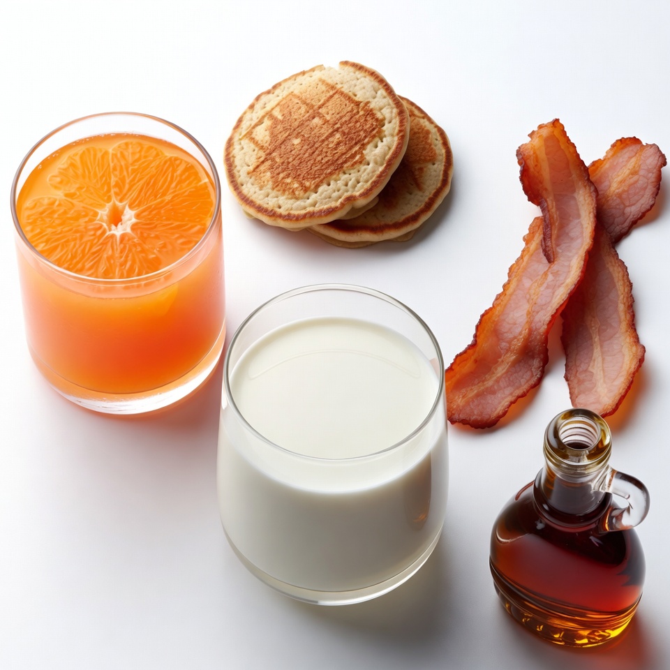 Breakfast Pancakes with Orange Juice Breakfast Pancakes with Orange Juice