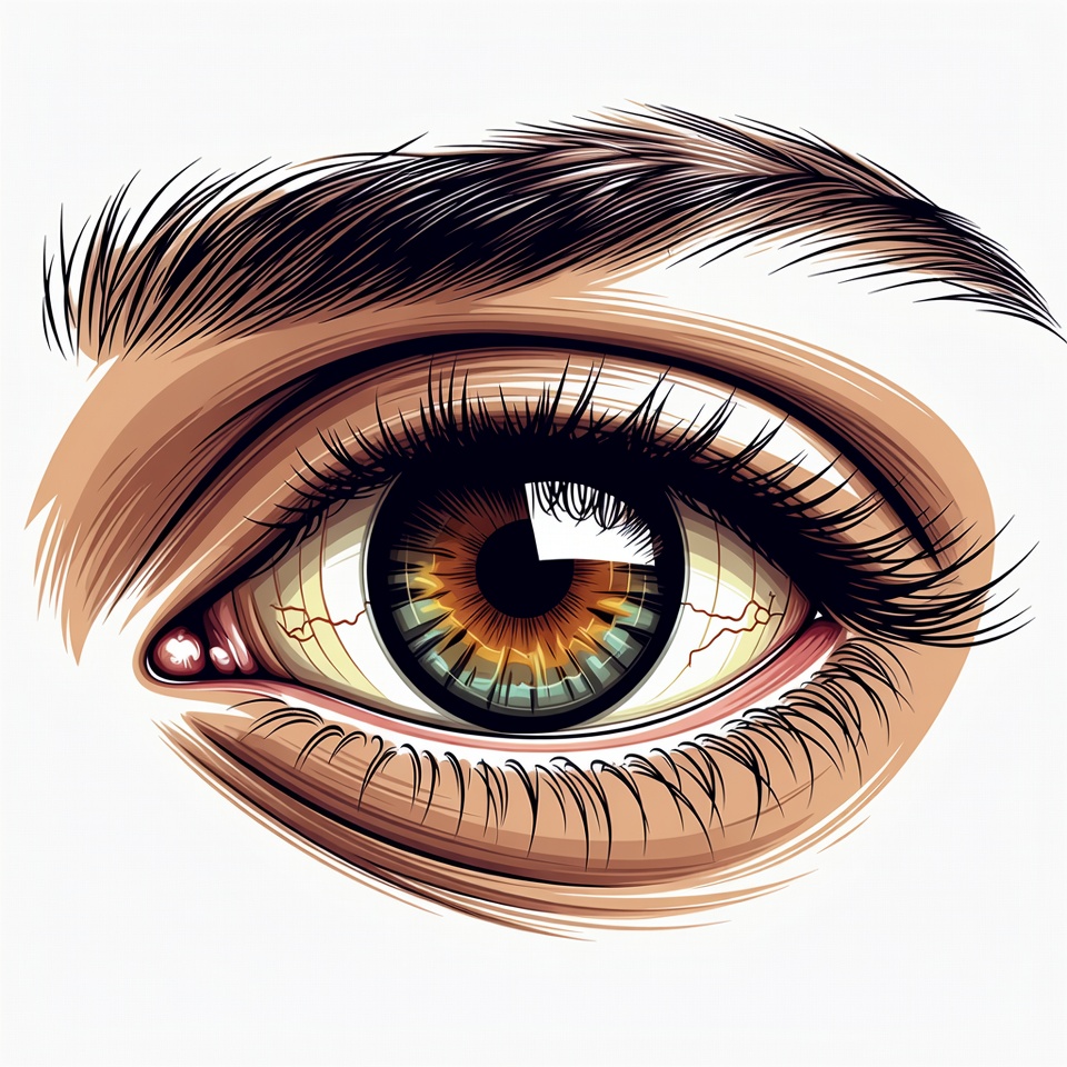 Detailed Brown Eye Illustration Detailed Brown Eye Illustration