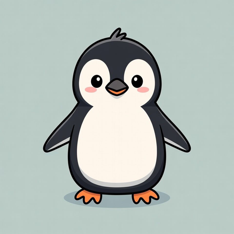 Cute cartoon penguin illustration Cute cartoon penguin illustration