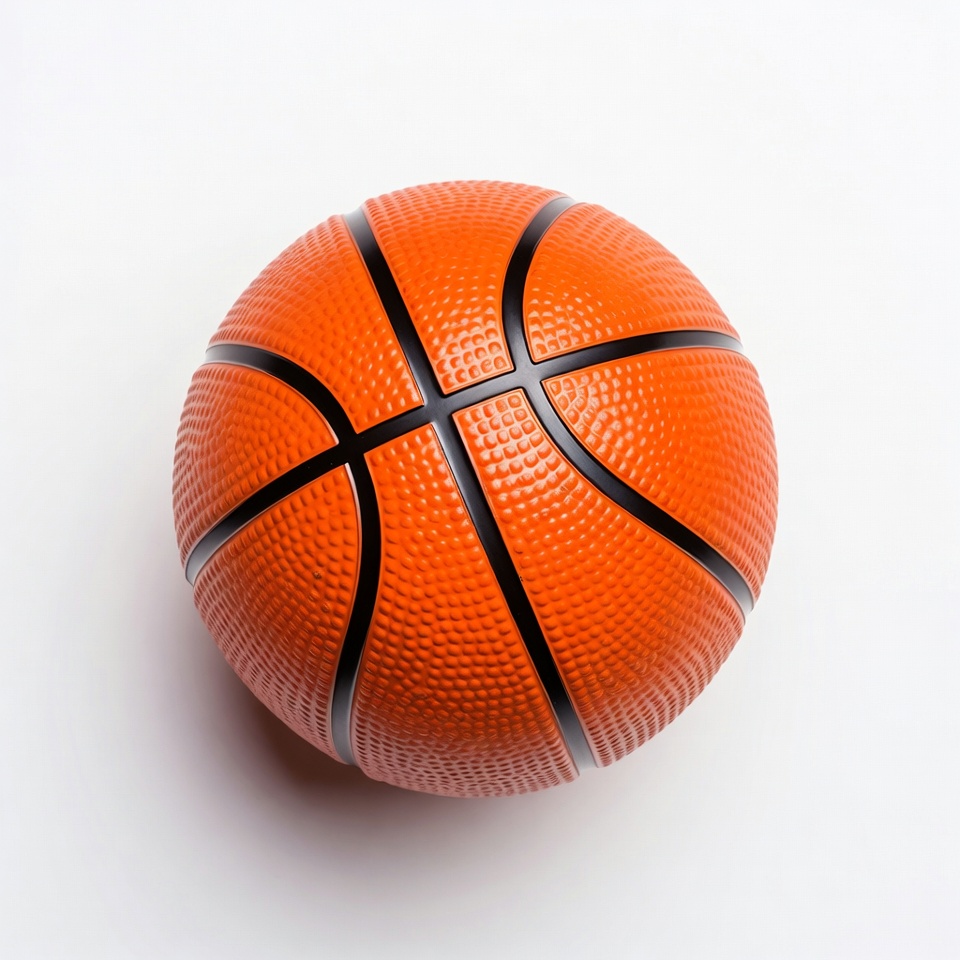 Orange basketball on white background Orange basketball on white background