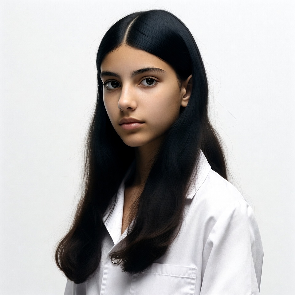 Young woman in white shirt Young woman in white shirt