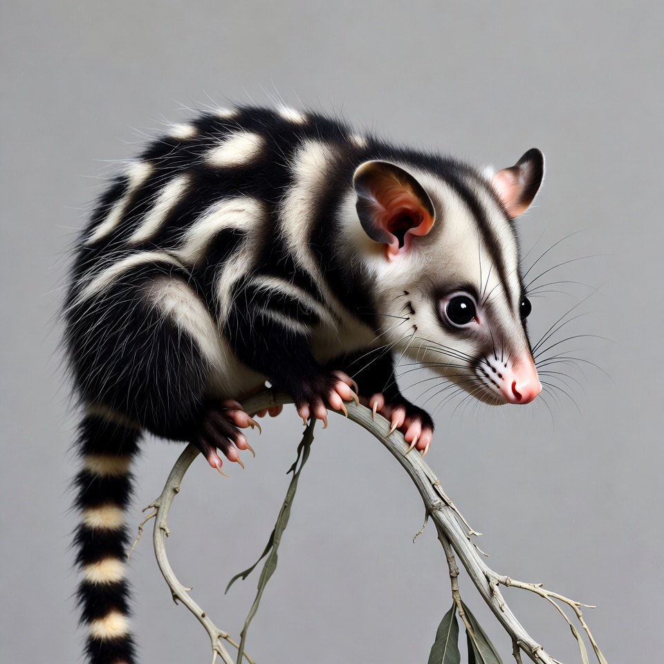 Banded Linsang on branch Banded Linsang on branch