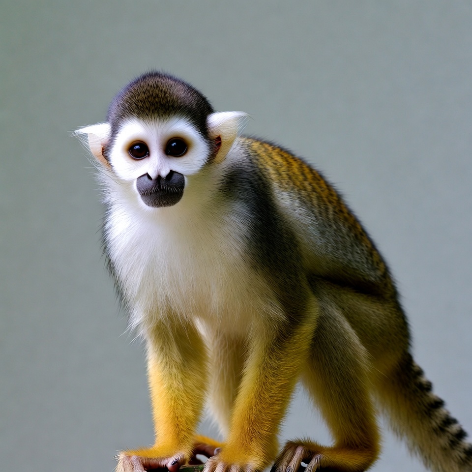 Capuchin monkey on isolated background Capuchin monkey on isolated background