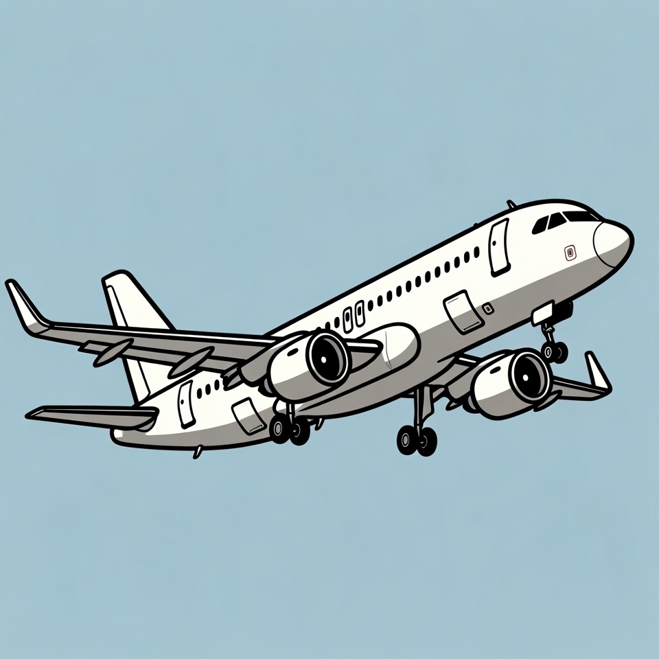 Cartoon Airplane Taking Off Cartoon Airplane Taking Off