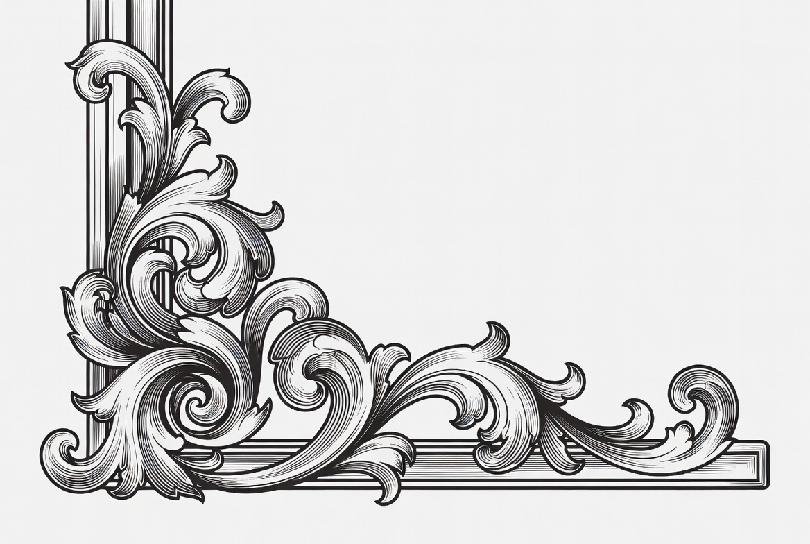 Ornate Victorian Corner Border Ornate Victorian Corner Border