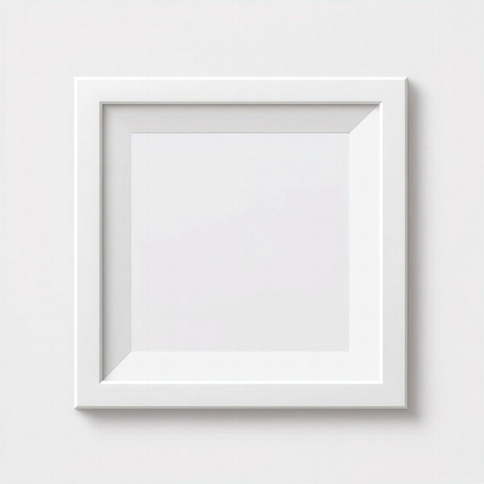 Empty White Picture Frame Empty White Picture Frame
