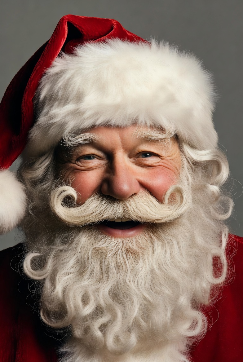 Smiling Santa Claus with white beard Smiling Santa Claus with white beard