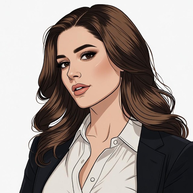 Beautiful woman in white blouse and blazer Beautiful woman in white blouse and blazer