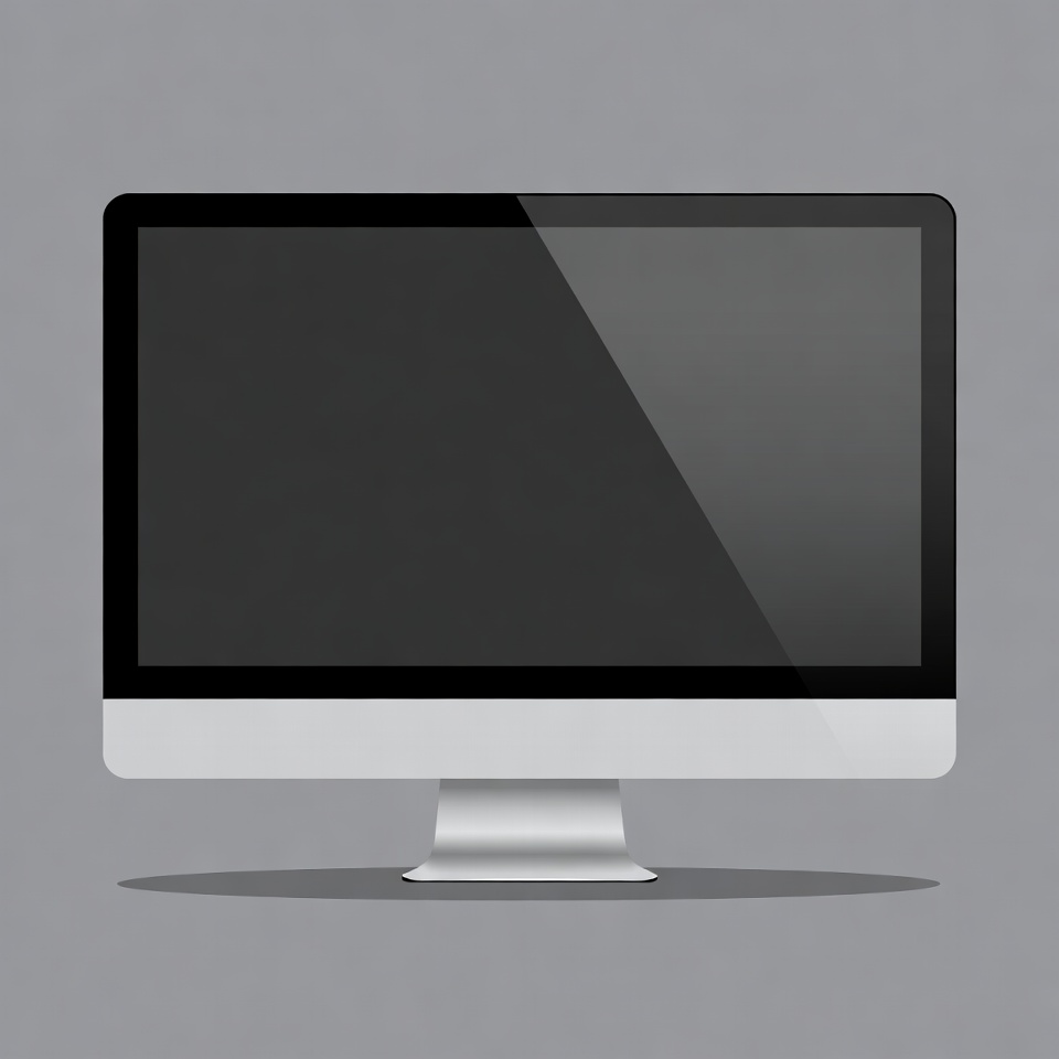 iMac on gray background iMac on gray background