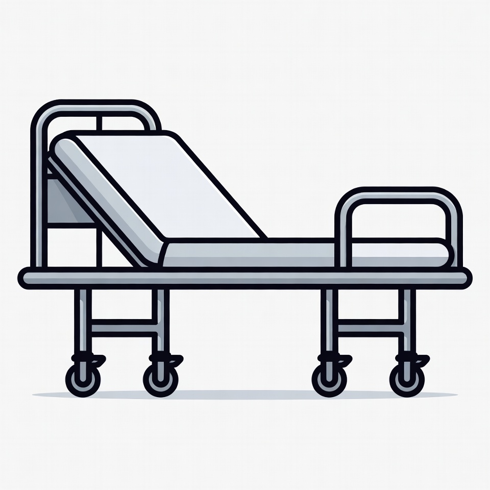 Hospital Bed Illustration Hospital Bed Illustration