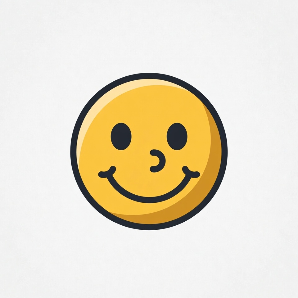 Smiling Yellow Emoticon Face Smiling Yellow Emoticon Face