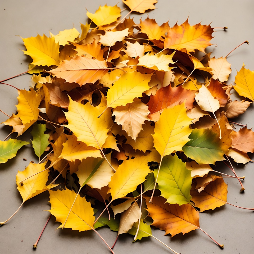 Pile of Autumn Maple Leaves Pile of Autumn Maple Leaves