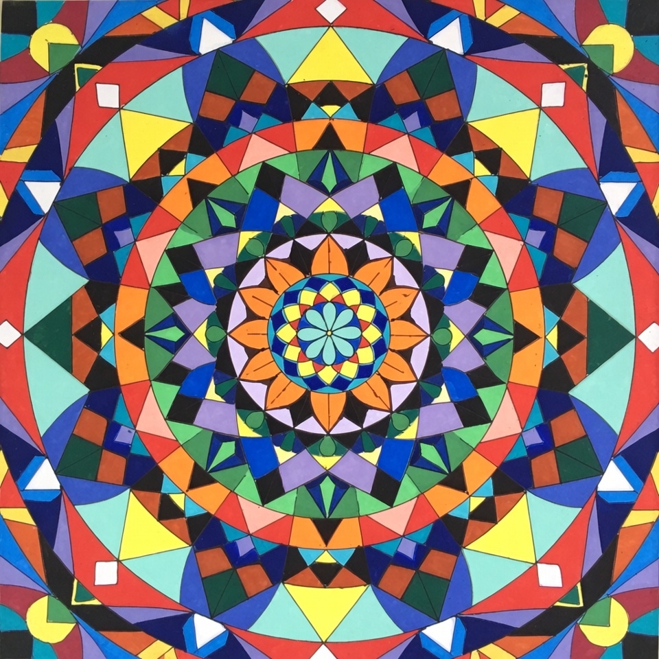 Colorful Geometric Mandala Design Colorful Geometric Mandala Design