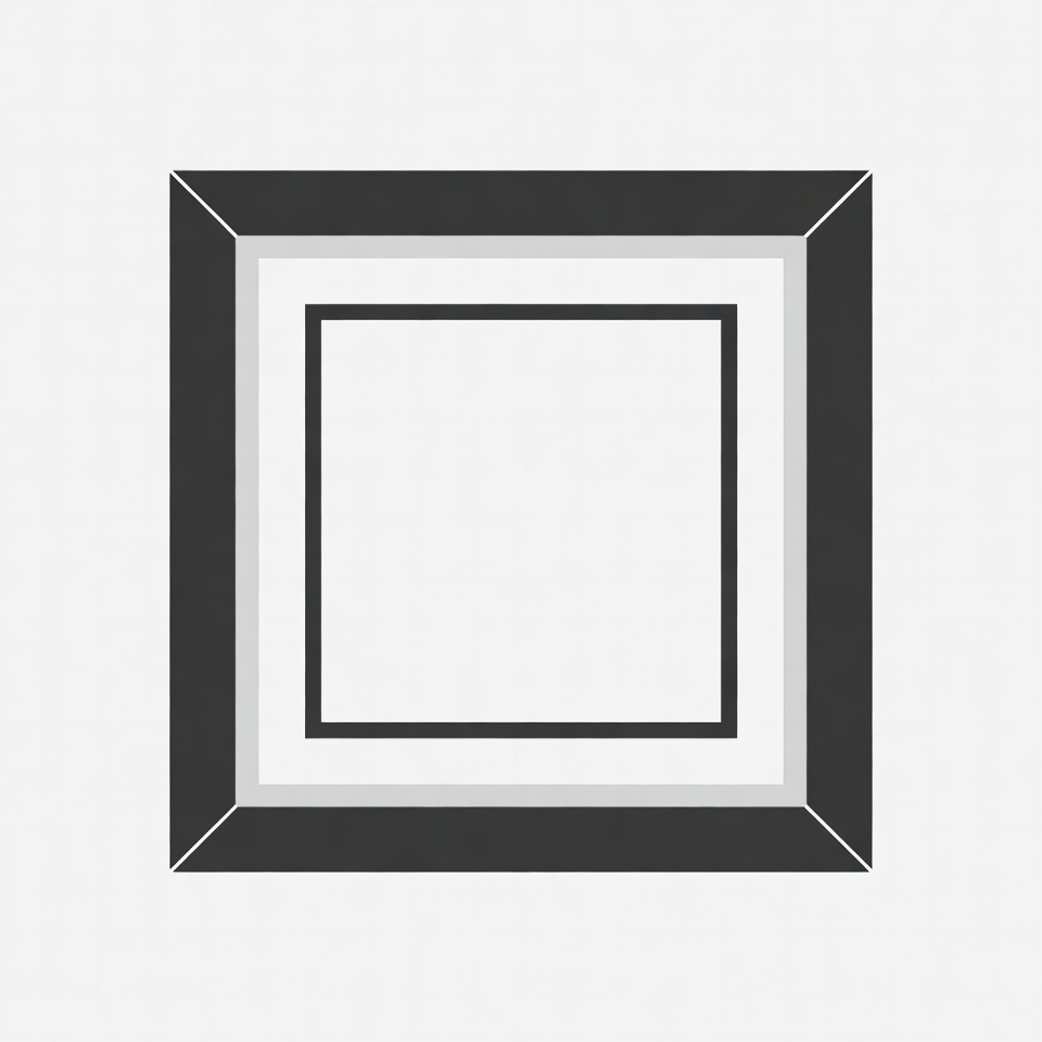 Empty Triple Framed Picture Frame Empty Triple Framed Picture Frame