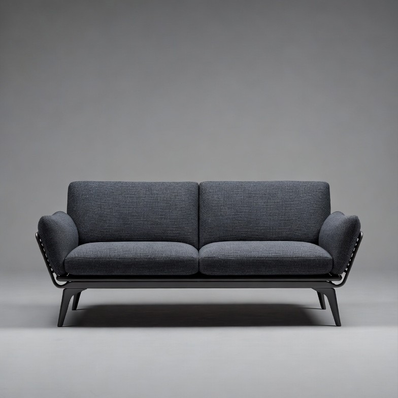Modern Gray Fabric Sofa Modern Gray Fabric Sofa