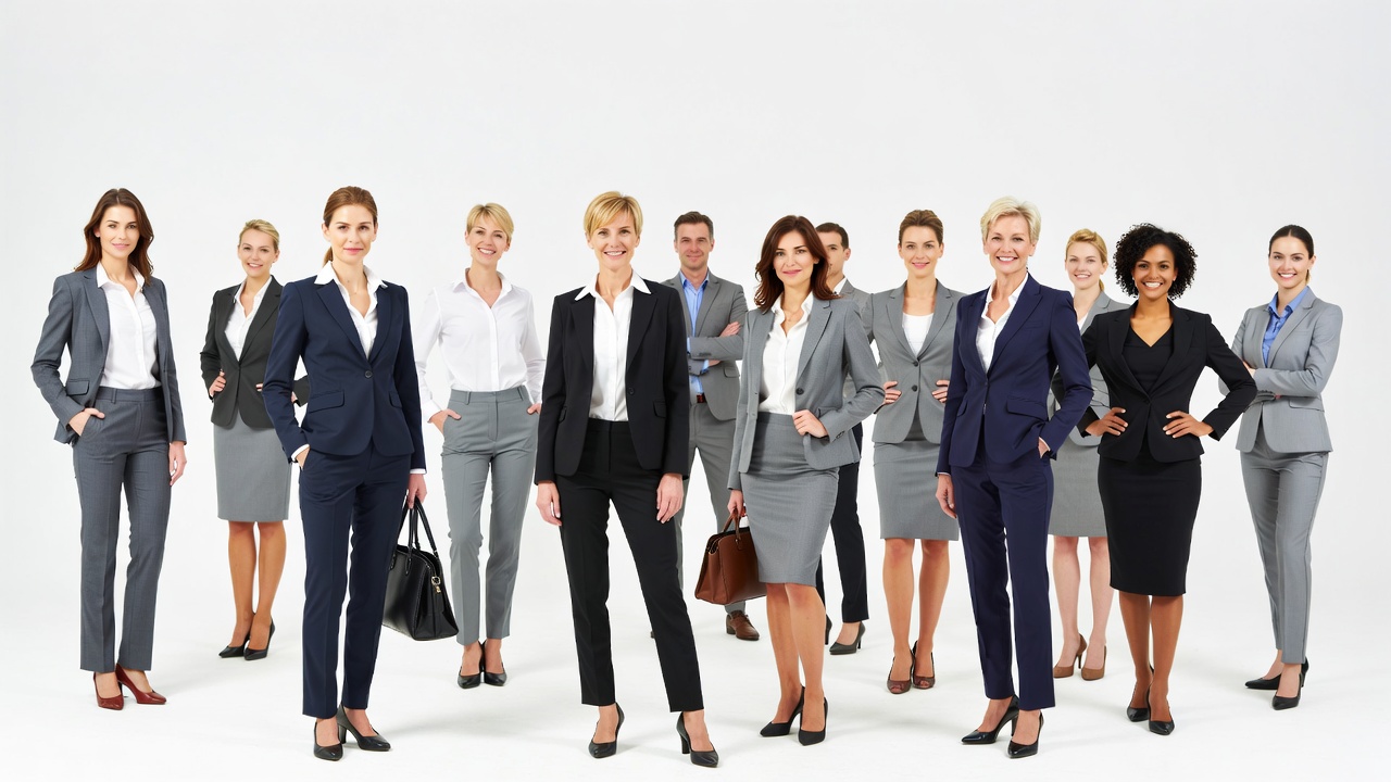 Group of Professional Businesswomen Posing Group of Professional Businesswomen Posing