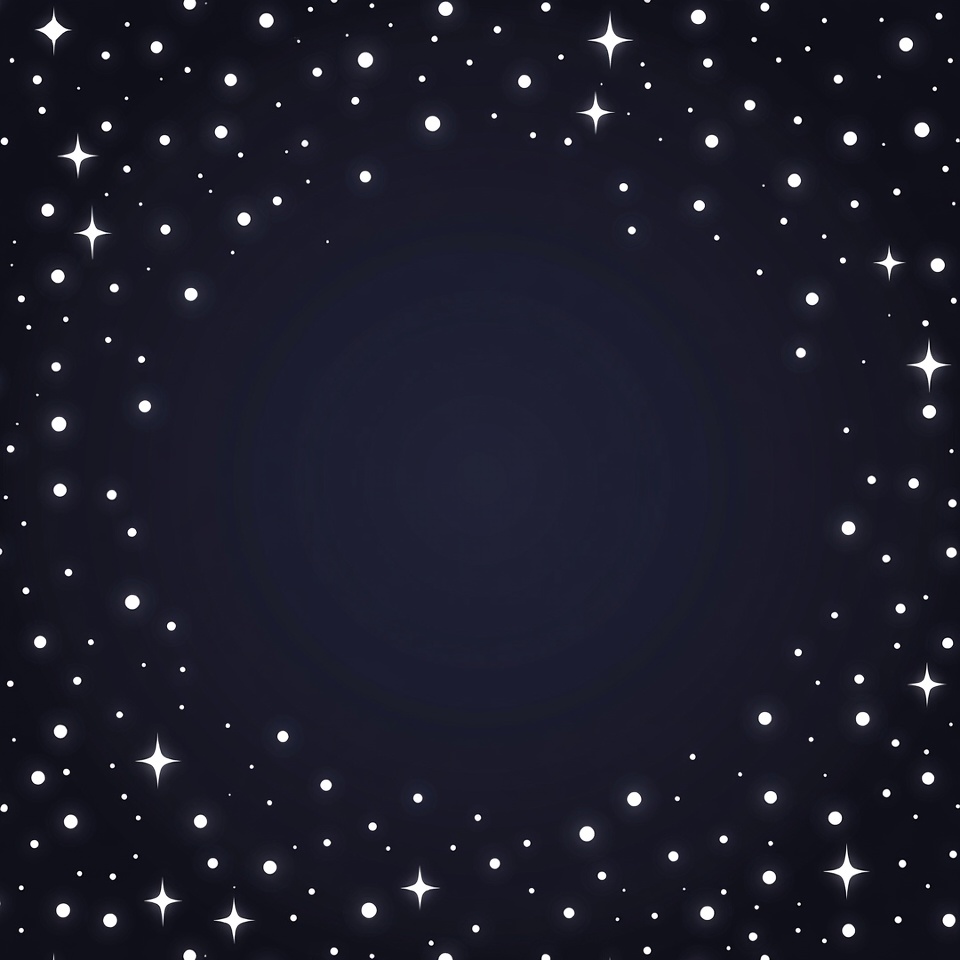 Sparkling Stars on Dark Background Sparkling Stars on Dark Background