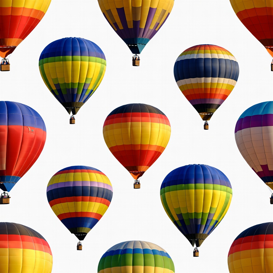 Colorful Hot Air Balloons Seamless Pattern Colorful Hot Air Balloons Seamless Pattern