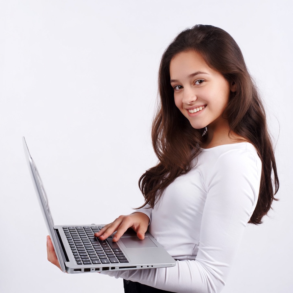 Young woman using laptop Young woman using laptop