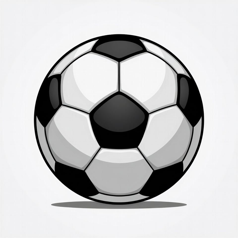Black and white soccer ball Black and white soccer ball
