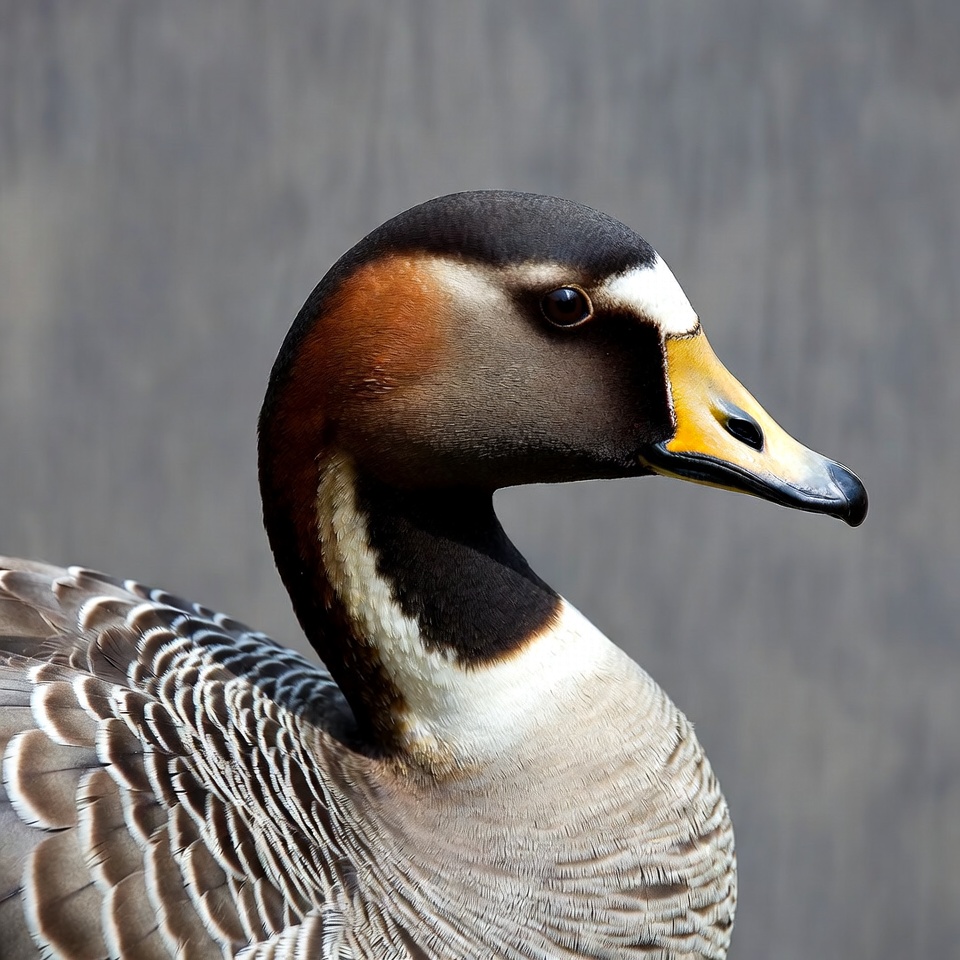 White-fronted Goose profile view White-fronted Goose profile view