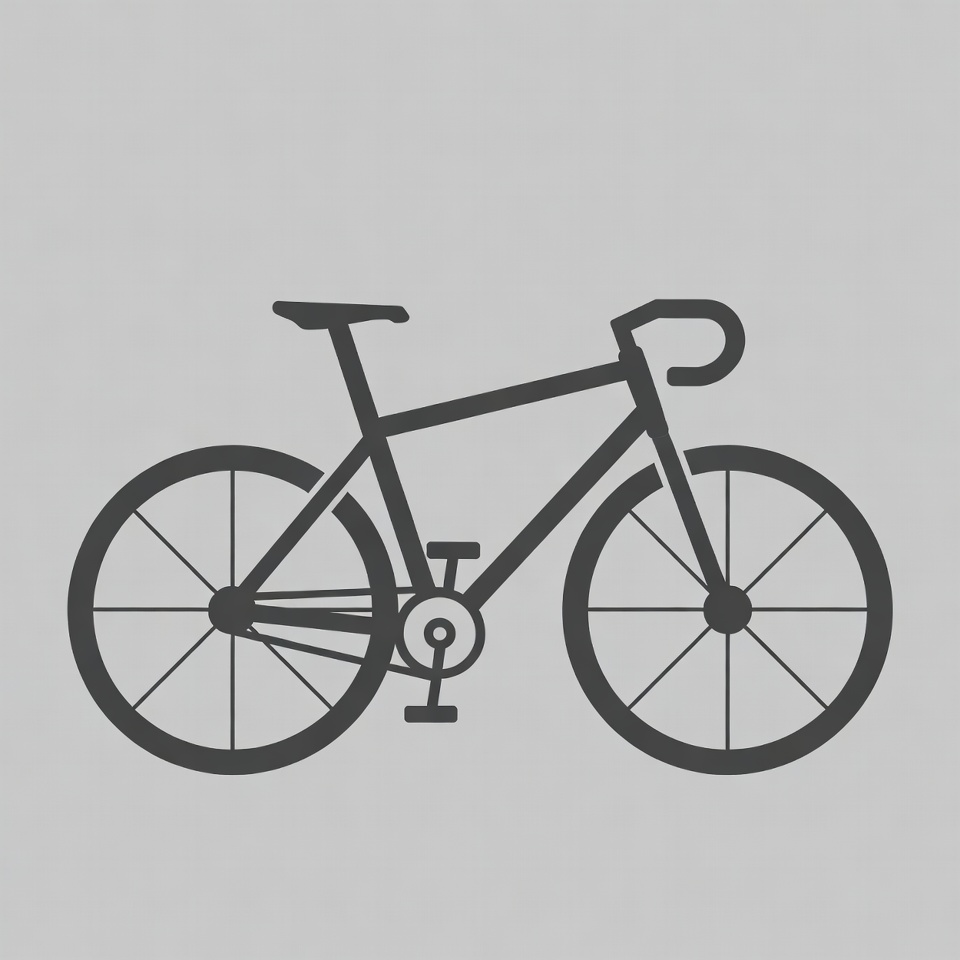 Black silhouette road bike Black silhouette road bike