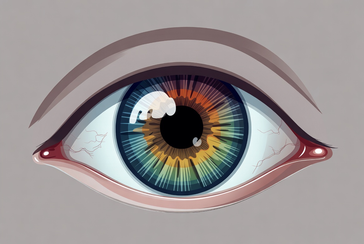 Colorful Rainbow Eye Illustration Colorful Rainbow Eye Illustration