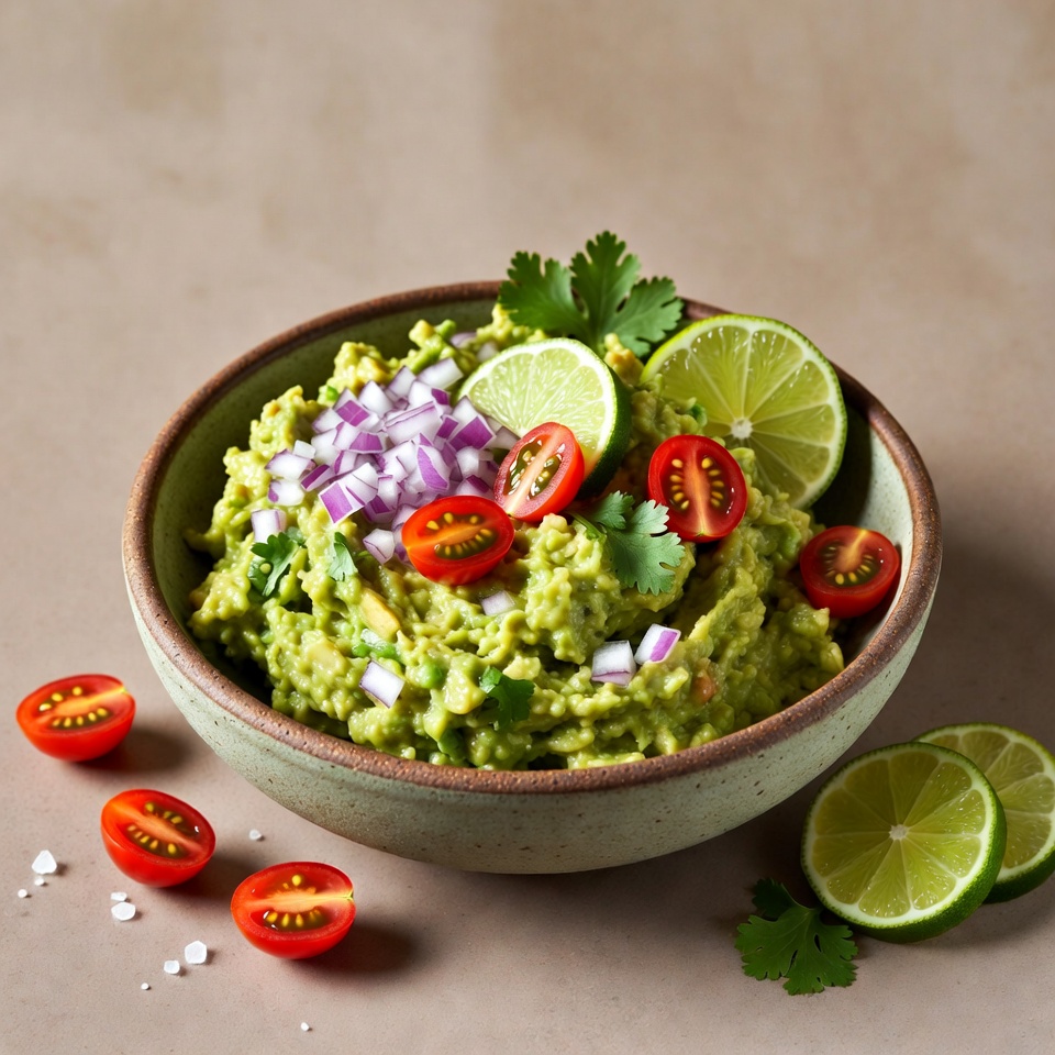 Fresh Guacamole with Lime and Tomatoes Fresh Guacamole with Lime and Tomatoes