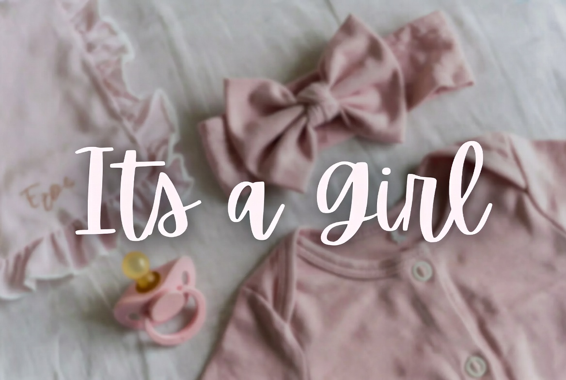 It's a Girl Baby Announcement It's a Girl Baby Announcement