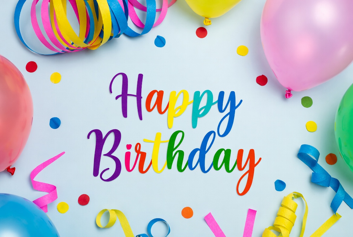 Happy Birthday Balloons and Ribbons Happy Birthday Balloons and Ribbons