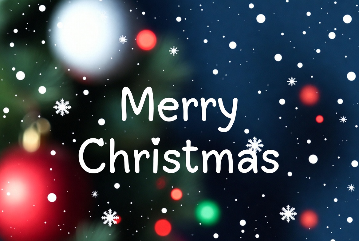 Merry Christmas Snowy Background Merry Christmas Snowy Background