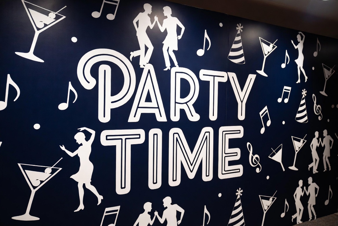 Party Time Wall Mural Party Time Wall Mural