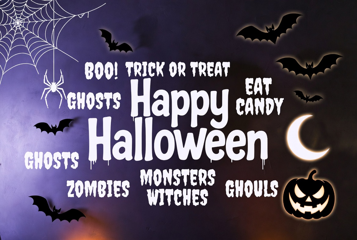 Happy Halloween Trick or Treat Illustration Happy Halloween Trick or Treat Illustration