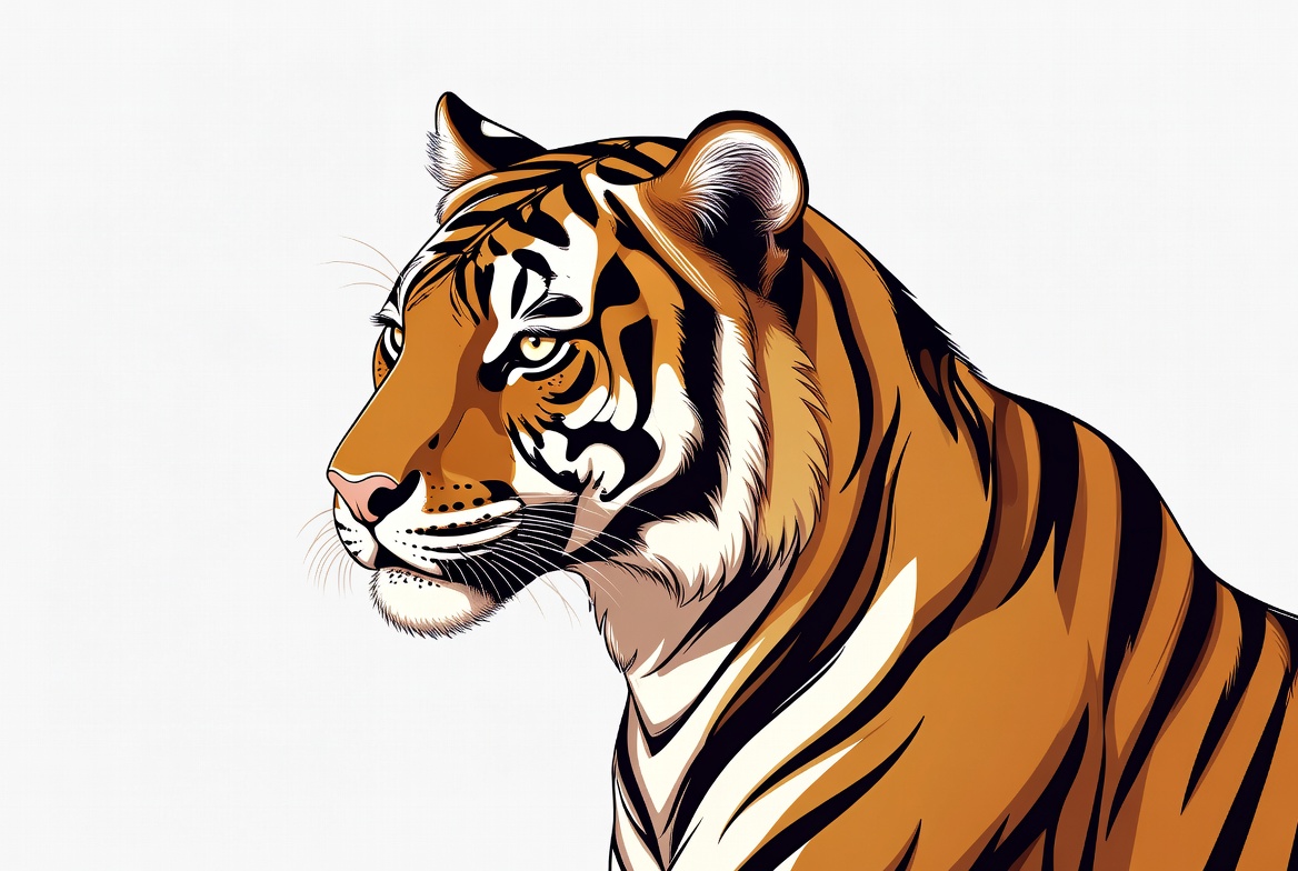 Tiger head illustration Tiger head illustration