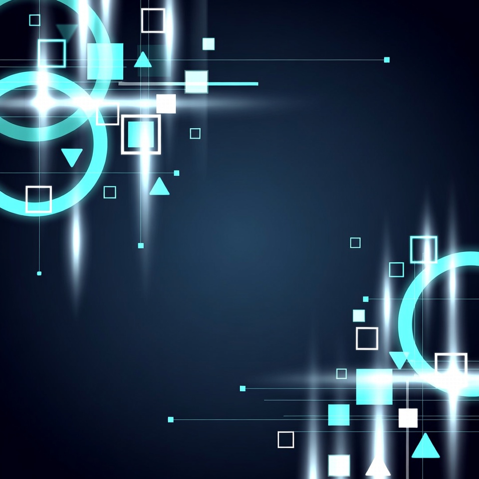 Glowing Geometric Shapes Background Glowing Geometric Shapes Background