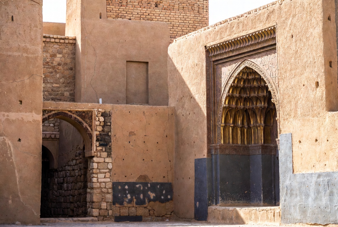 Traditional Adobe Mud Buildings Archway Traditional Adobe Mud Buildings Archway