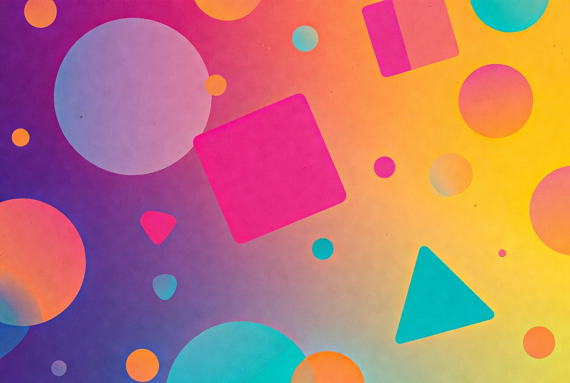 Colorful Geometric Shapes Background Colorful Geometric Shapes Background