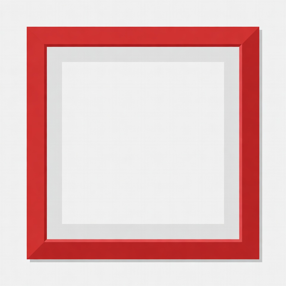 Red Picture Frame Isolated Red Picture Frame Isolated